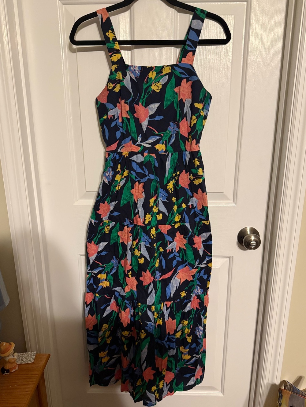 J.Crew Floral Tiered Cotton Sundress Midi Maxi Size 0